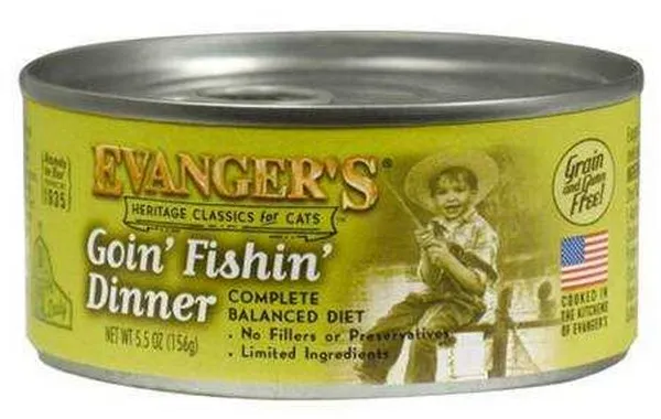 24/5.5 oz. Evanger's Goin' Fishin' Dinner For Cats - Items on Sale Now